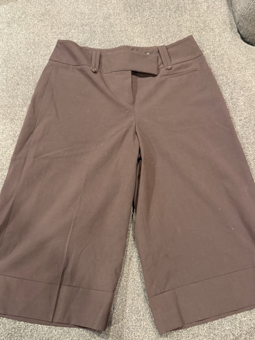 Ann Taylor LOFT Brown wide leg Capris